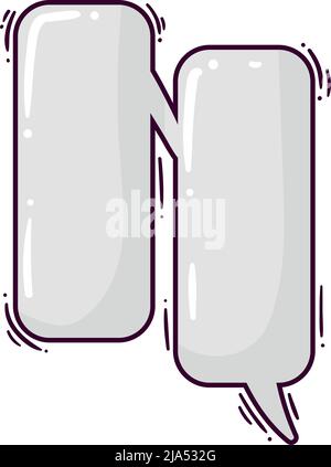 Weiße Sprechblasen Stock Vektor