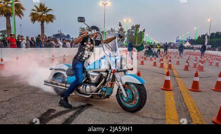 Motorrad show in Sharqiah Season-Saudi Arabien. Foto bei dschidda Saudi-arabien getroffen Stockfoto