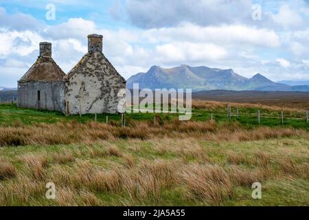 Moine House und Ben Loyal, Sutherland, Schottland Stockfoto