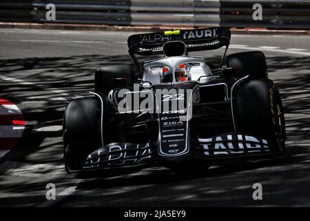 Monte Carlo, Monaco. 27.. Mai 2022. Yuki Tsunoda (JPN) AlphaTauri AT03. Großer Preis von Monaco, Freitag, 27.. Mai 2022. Monte Carlo, Monaco. Quelle: James Moy/Alamy Live News Stockfoto