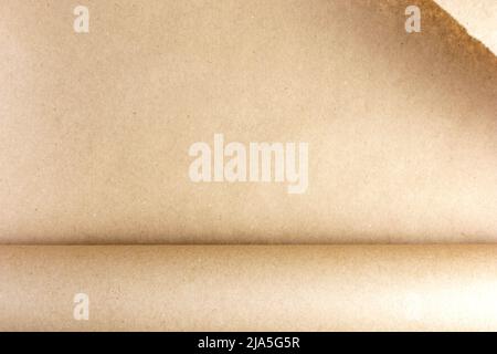 Handwerk Papierrolle Textur mit braunen Vintage-Farbe und Retro-Grunge-Textur Stockfoto