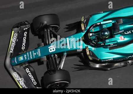 18 STROLL Lance (CAN), Aston Martin F1 Team AMR22, Action während des Formel 1 Grand Prix de Monaco 2022, 7. Runde der FIA Formel 1 Weltmeisterschaft 2022, auf dem Circuit de Monaco, vom 27. Bis 29. Mai 2022 in Monte-Carlo, Monaco - Foto: Dppi/DPPI/LiveMedia Stockfoto