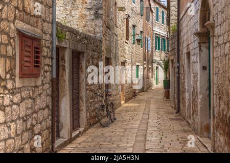 Stari Grad, Hvar, Dalmatien, Kroatien, Europa Stockfoto