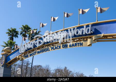 Walt Disney World ist ein Eintreten Stockfoto