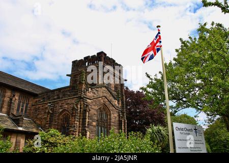 Port Sunlight bereitet sich auf das Jubiläum der Königinnen vor Stockfoto