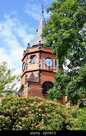 Port Sunlight bereitet sich auf das Jubiläum der Königinnen vor Stockfoto