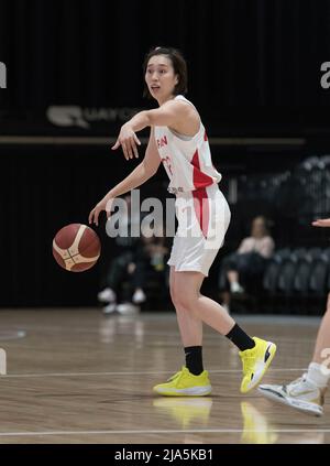 Sydney Olympic Park, Australien. 27.. Mai 2022. Saori Myazaki vom Japan Women's Basketball Team gesehen während Spiel 1 des Freundlichen Spiels der International Women Series zwischen dem australischen Frauen Basketball Team gegen das Japan Women's Basketball Team im Quay Center. Endergebnis; Australien 70:66 Japan. Kredit: SOPA Images Limited/Alamy Live Nachrichten Stockfoto