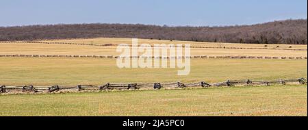 Garfield, Arkansas - Pea Ridge National Military Park. Im Jahr 1862 endete die Schlacht von Pea Ridge während des amerikanischen Bürgerkrieges mit einer Niederlage für die Confedera Stockfoto