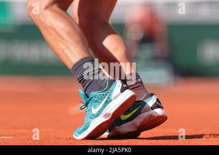 Paris, Frankreich. 27. Mai 2022. 27.. Mai 2022; Roland Garros, Paris, Frankreich: French Open Tennisturnier: Rafael Nadal (ESP) trägt Nike Credit: Action Plus Sports Images/Alamy Live News Stockfoto