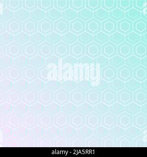 Abstrakter moderner Hintergrund mit Hexagon. Geometrisches Muster mit Blur Sweet Dreamy Gradient Color Hintergrund. Für Ihre Grafische Einladungskarte, Poster Stock Vektor