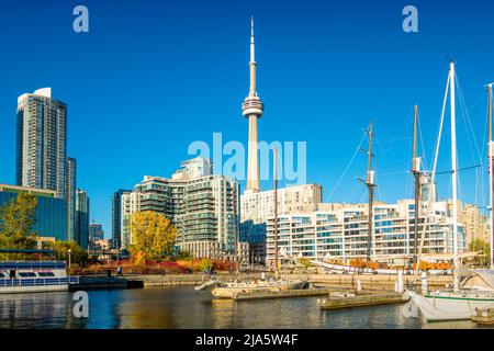 Downtown Waterfront, Hafenfront in Toronto, Ontario, Kanada Stockfoto