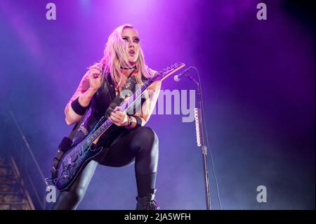 Manchester, Großbritannien. 27.. Mai 2022. Alice Cooper tritt in der AO Arena in Manchester auf. 2022-05-27. Kredit: Gary Mather/Alamy Live Nachrichten Stockfoto