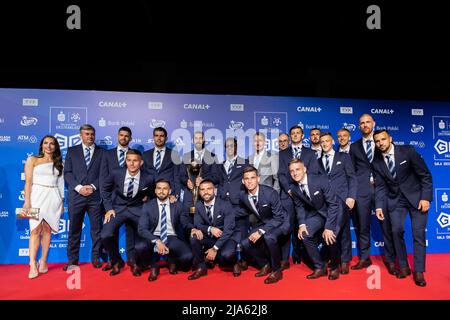 Warschau, Polen. 23.. Mai 2022. Das Team von Lech Poznan ist während der Gala der Ekstraklasa 2022 in Warschau zu sehen. Kredit: SOPA Images Limited/Alamy Live Nachrichten Stockfoto