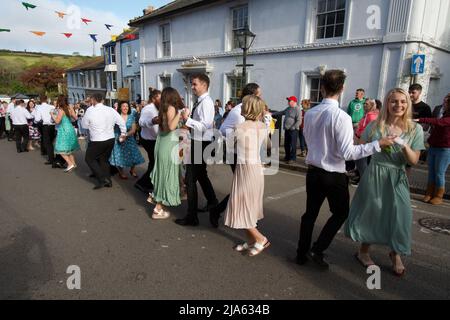 Der Morgentanz am Flora Tag 2022 Stockfoto