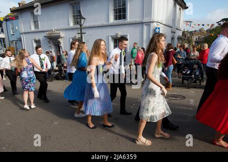 Der Morgentanz am Flora Tag 2022 Stockfoto