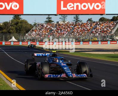 Albert Park Grand Prix Circuit, Melbourne, Australien. 10 April 2022. Esteban Ocon (FRA) vom Team Alpine. Corleve/Alamy Stock Photo Stockfoto