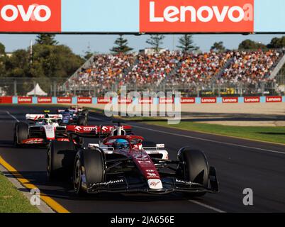 Albert Park Grand Prix Circuit, Melbourne, Australien. 10 April 2022. Valtteri Bottas (FIN) vom Team Alfa Romeo. Corleve/Alamy Stock Photo Stockfoto