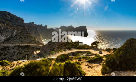 Spanien, Insel Mallorca. Das Kap Formentor Stockfoto