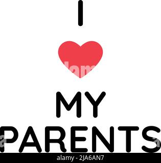 Typografie und Zitat Design zur Feier des globalen Tages der Eltern. Schätzt alle Eltern auf der ganzen Welt Stock Vektor