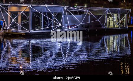 Machen Sie einen Spaziergang in den Docks von Mailand Stockfoto