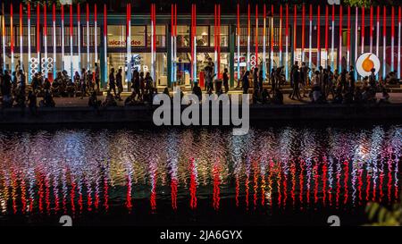 Machen Sie einen Spaziergang in den Docks von Mailand Stockfoto