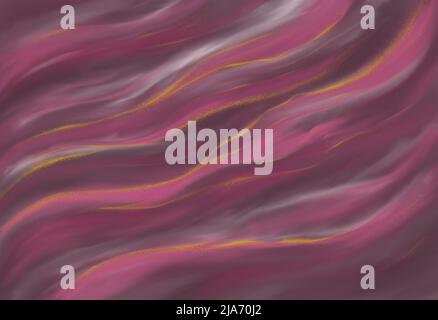 Abstrakter Hintergrund. Tapete Textur verbreiten, Farbflecken. Alkoholtinte und Golddarstellung. Roter Wellenhintergrund. Acrylfarbe Flecken Luxus te Stockfoto