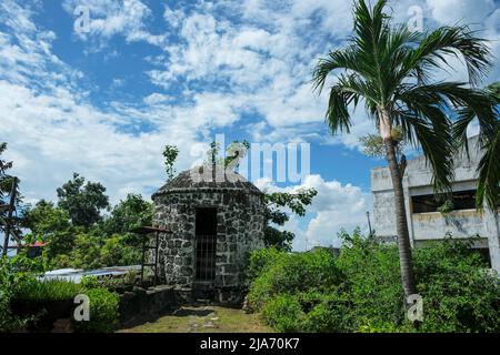 Cebu, Philippinen - 2022. Mai: Das Fort San Pedro wurde von den Spaniern unter dem Kommando von Miguel Lopez de Legazpi am 24. Mai 2022 auf den Philippinen errichtet. Stockfoto