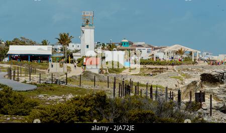 Isla Mujeres und Punta Sur. Stockfoto