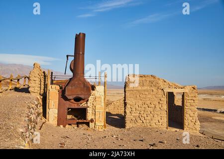 Harmony Borax Werke Death Valley historische Strukturen Stockfoto