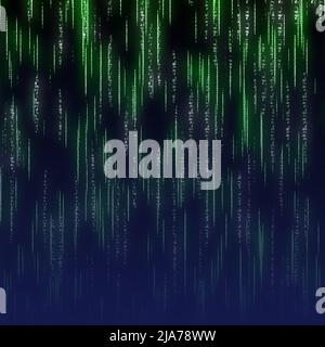 Abstrakte Hintergrunddarstellung Im Matrixstil Stockfoto