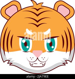 Wütend Baby Tiger Stock Vektor