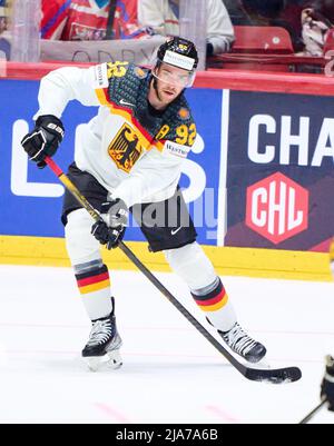 Marcel Noebels Nr. 92 von Deutschland im Spiel DEUTSCHLAND - TSCHECHISCHE REPUBLIK 1-4 IIHF EISHOCKEY-WELTMEISTERSCHAFT Viertelfinale in Helsinki, Finnland, 26. Mai 2022, Saison 2021/2022 © Peter Schatz / Alamy Live News Stockfoto