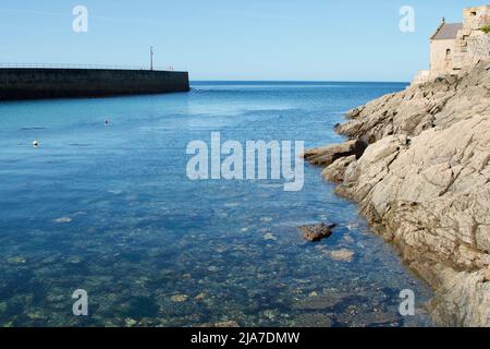 Porthleven Pier Stockfoto