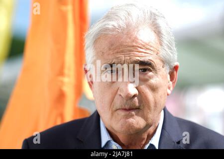 Hay Festival, Hay on Wye, Wales, Großbritannien – Samstag, 28.. Mai 2022 – Antony Beevor, Autor und Historiker, spricht am dritten Tag des diesjährigen Hay Festivals über sein neuestes Buch Russia - Revolution and Civil war 1917-1921 – Foto Steven May / Alamy Live News Stockfoto