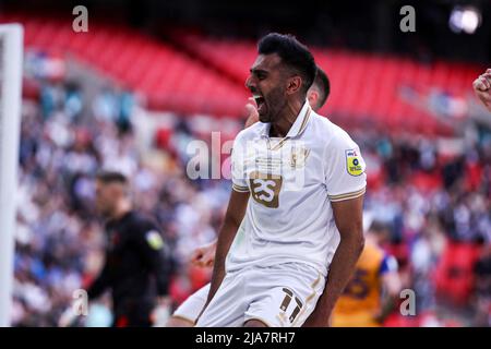 LONDON, GROSSBRITANNIEN. MAI 28. während des Play-Off Finales der Sky Bet League 2 zwischen Port Val und Mansfield Town im Wembley Stadium, London, am Samstag, den 28.. Mai 2022. (Kredit: Tom West | MI News) Kredit: MI Nachrichten & Sport /Alamy Live News Stockfoto