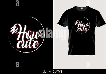 Semple T-Shirt-Design in Illustration, # wie niedlich Stock Vektor