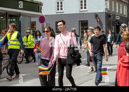 Aarhus Pride Parade 2022 am 28. Mai 2022 in Aarhus, Dänemark Stockfoto