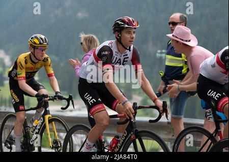 Passo Fedaia, Marmolada/Passo Fedaia, Italien, 28. Mai 2022, Davide Formolo, VAE-TEAM EMIRATES während der Giro d'Italia 2022 - Italien-Rundfahrt - Etappe 20 - Belluno - Marmolada - Giro d'Italia Stockfoto