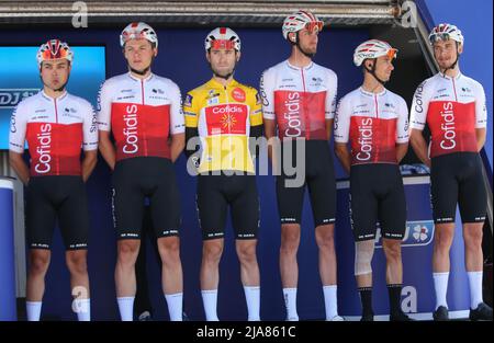 Team Cofidis beim Boucles de la Mayenne 2022, UCI ProSeries Radrennen, Etappe 3, Saint-Berthevin > Chateau-Gontier-sur-Mayenne (188 km) am 28. Mai 2022 in Chateau-Gontier-sur-Mayenne, Frankreich - Foto Laurent Lairys / DPPI Stockfoto