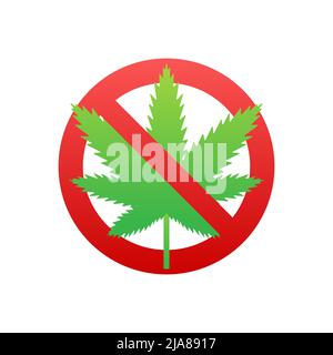 Rotes Symbol ohne Buckel auf weißem Hintergrund. Vektorgrafik Stock Vektor