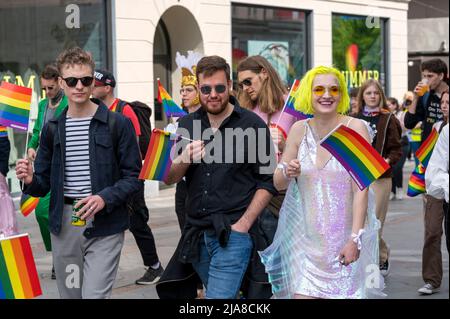 Aarhus Pride Parade 2022 am 28. Mai 2022 in Aarhus, Dänemark Stockfoto