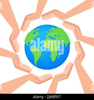 Abstrakte Teamarbeit Hände Zeichen für Konzept-Design. Geschäftskonzept. Teamarbeit, Zusammenarbeit. Stock Vektor