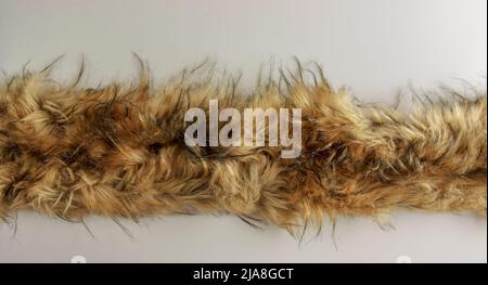 Hintergrund schwarz-braunes Fell. Tier Fuchs Pelz Textur. Stockfoto