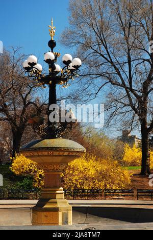 Cherry Hill Fountain, Central Park Stockfoto