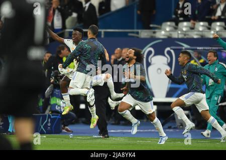 Paris, Frankreich. 28.. Mai 2022. Marcelo Vieira da Silva Junior (Real Madrid) Während des UEFA Champions League-Spiels zwischen Liverpool 0-1 Real Madrid im Stade de France am 28. Mai 2022 in Paris, Frankreich. (Foto von Maurizio Borsari/AFLO) Quelle: Aflo Co. Ltd./Alamy Live News Stockfoto