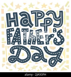 Happy Fathers Day Karte Stock Vektor