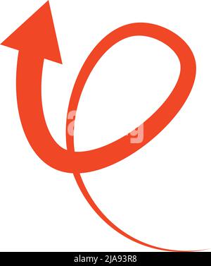 Symbol mit Pfeil nach oben. Stock Vektor