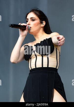 Napa, Kalifornien, USA. 28.. Mai 2022. Banks Auftritt auf der Bühne Tag 2 von BottleRock 2022 Music Festival. Kredit: Ken Howard/Alamy Live Nachrichten Stockfoto