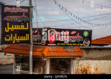 Tägliches Leben entlang der Straßen von Amman Stockfoto