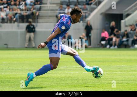 San Jose erbebt den Vordenker Jeremy Ebobisse (11) während eines MLS-Spiels gegen den FC Los Angeles am Samstag, 28. Mai 2022, in der Banc Stockfoto